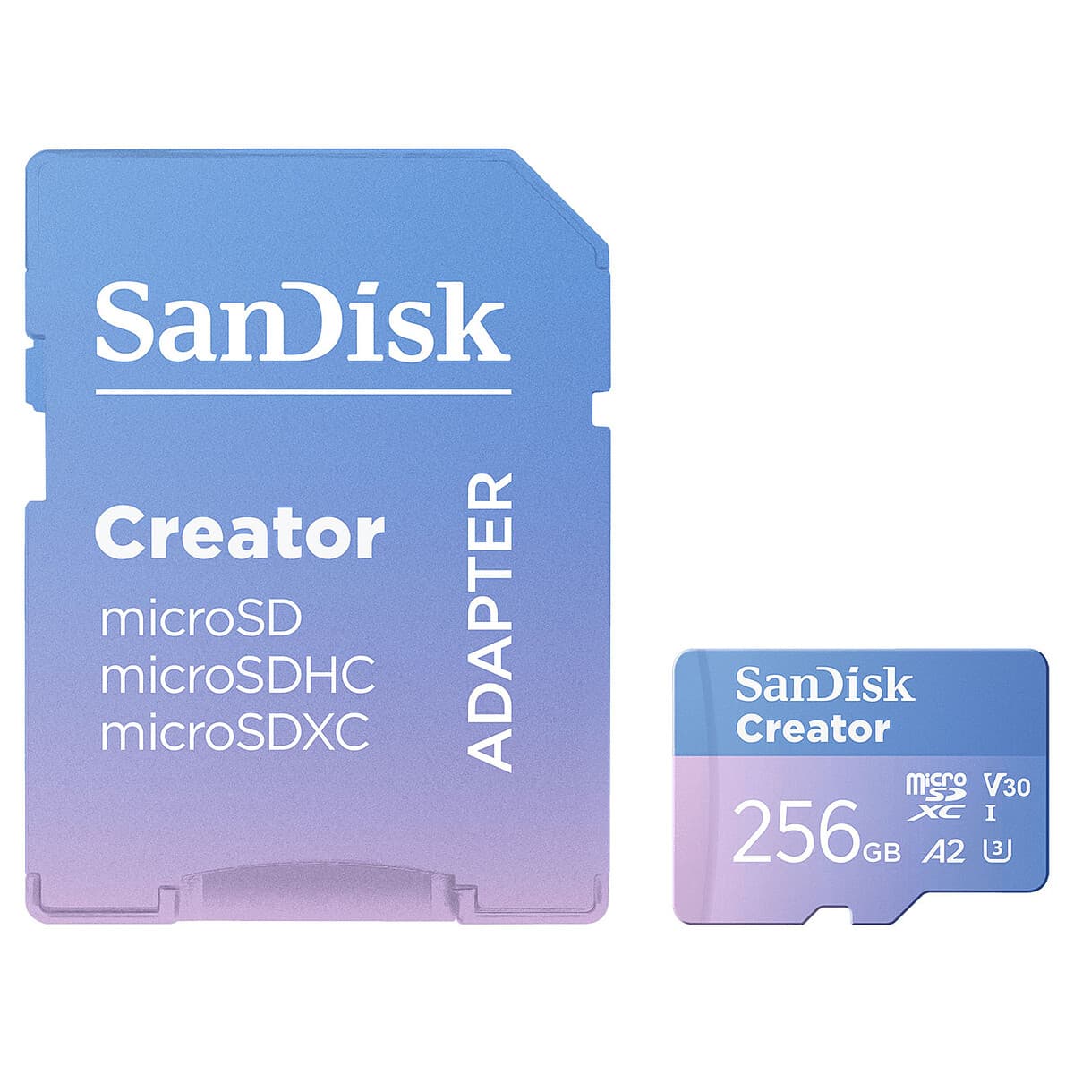 SanDisk Creator microSDXC 256 Go + Adaptateur SD